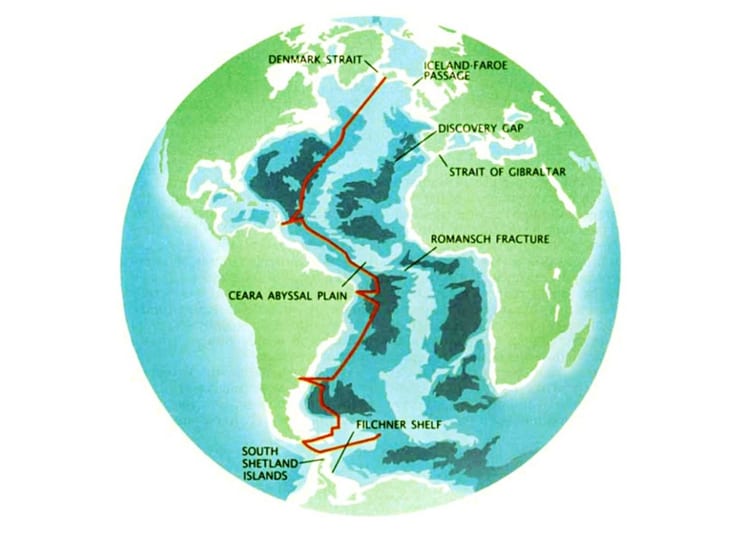 карта с течениями