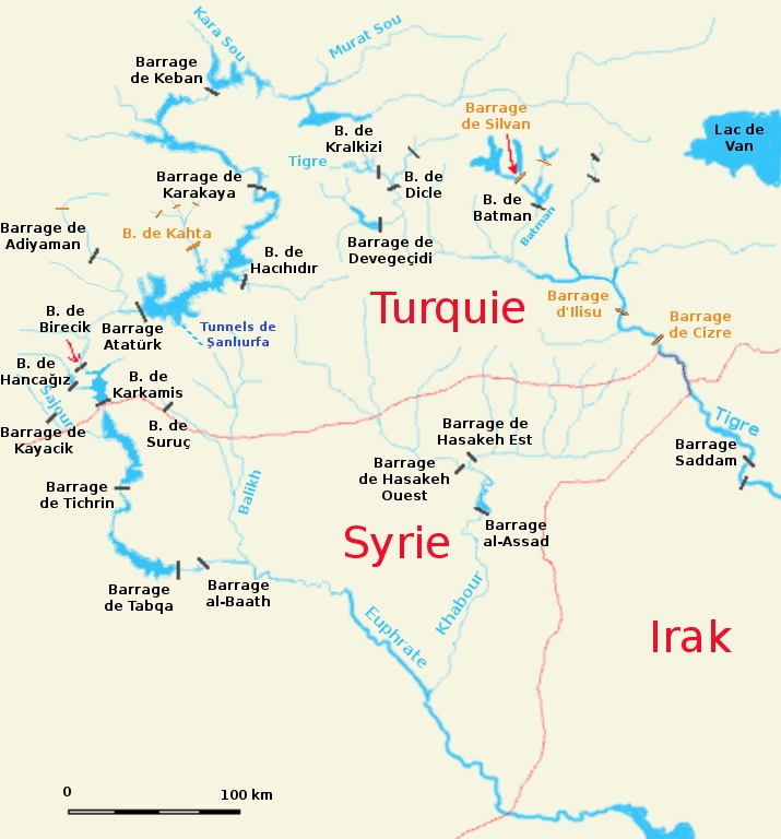 карта реки