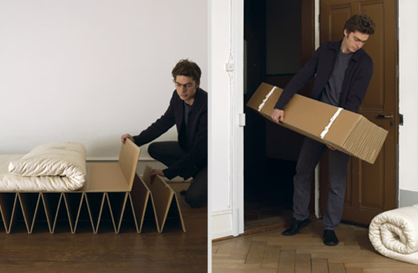 Картонная кровать