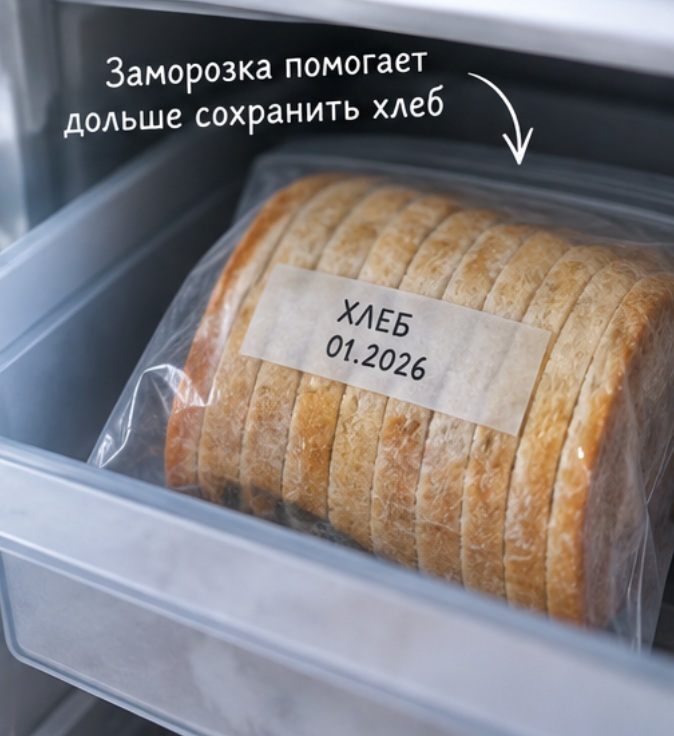заморозка хлеба