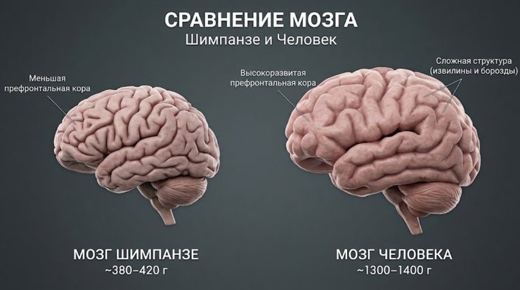 сравнение мозга