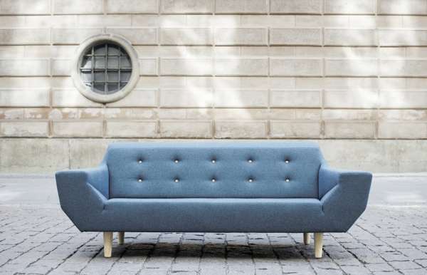 Дизайнерский диван в форме лодки