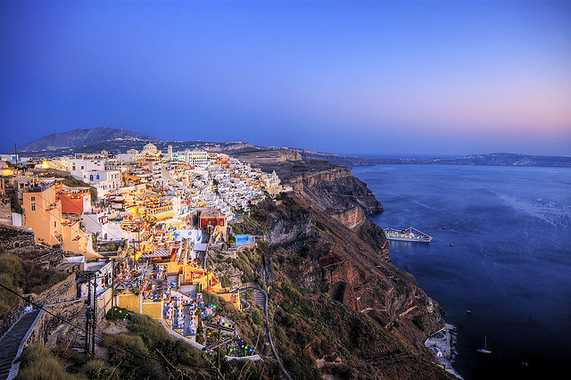 остров санторини