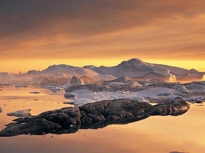 залив Диско в Гренландии