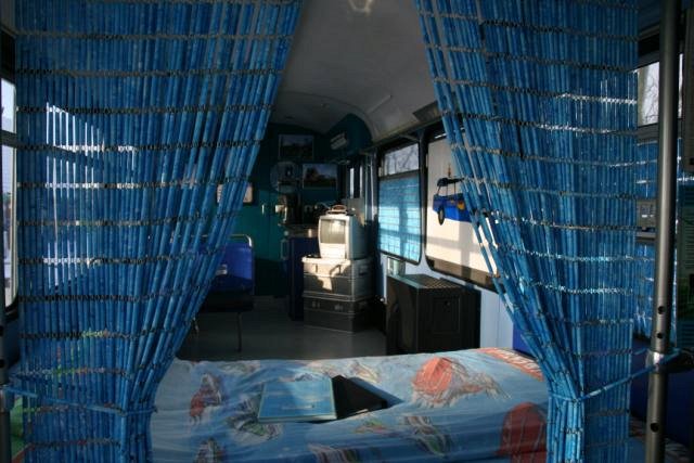 Спальня в трамвайном отеле