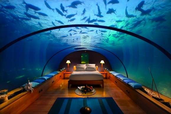 подводный отель на мальдивах