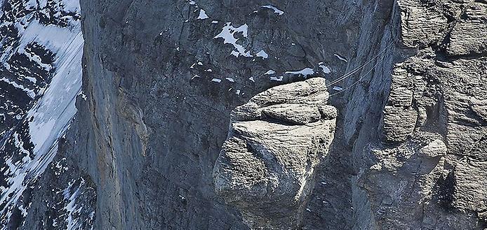 альпинисты на северной стене Эйгера