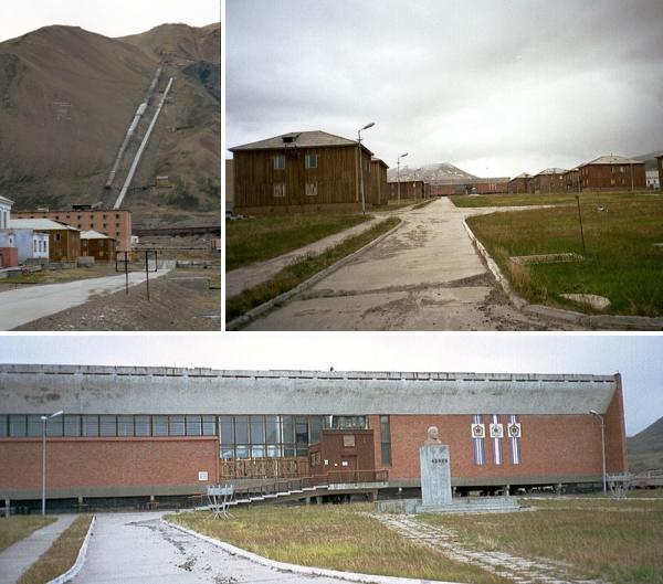 заброшенный посёлок Пирамида на Шпицбергене