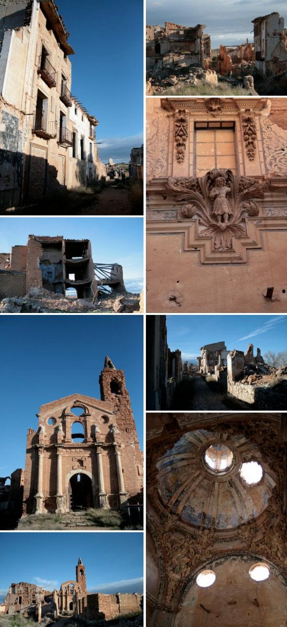руины улиц испанского города Бельчите