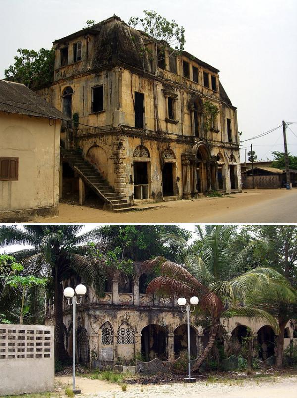 обветшавший особняк французской эпохи в Великом Бассаме