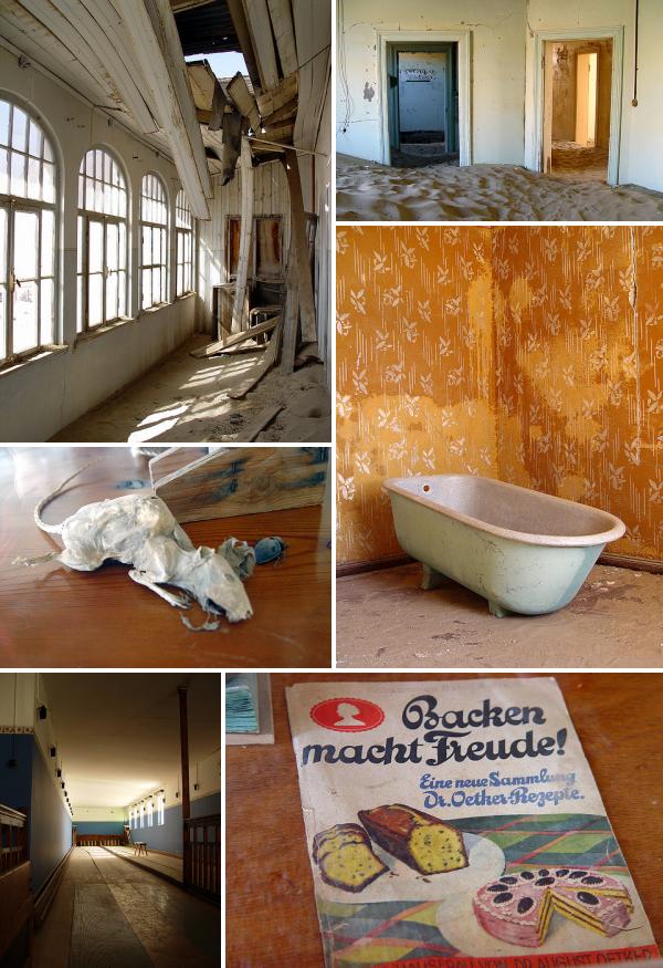 дом в Колманскопе, заполненный песком пустыни