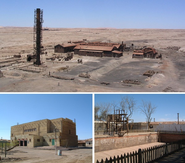 промышленные сооружения Хамберстоуна в пустыне Атакама