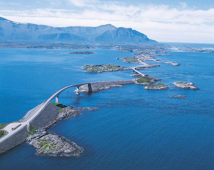 атлантическое шоссе в Норвегии