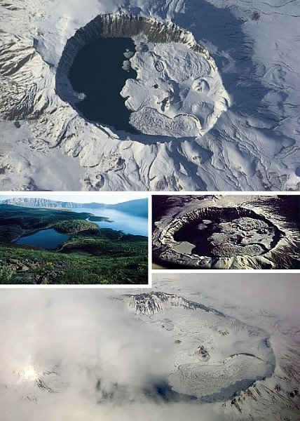 Два озера в кратере вулкана Немрут