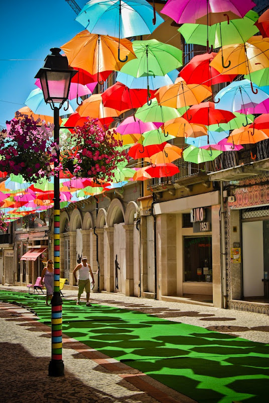 цветные зонтики Агеды