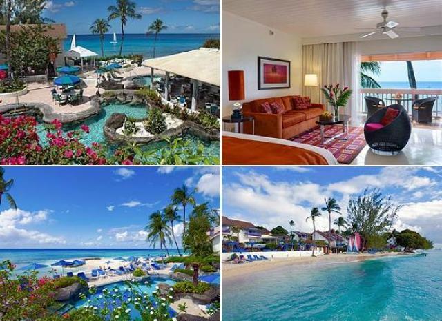 Вид на Crystal Cove с пляжем и бассейнами