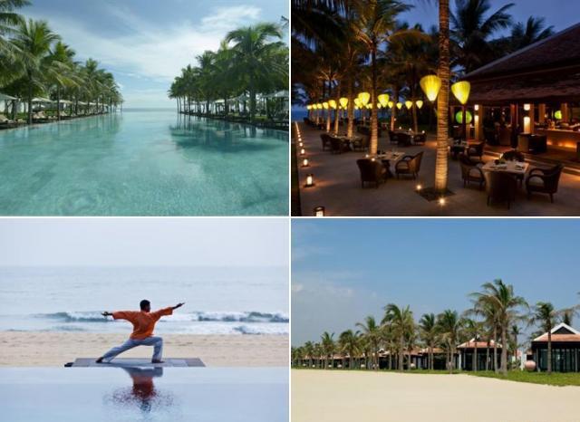 Вид на отель The Nam Hai и его территорию