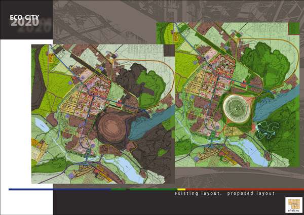 панорамный вид проекта городской вертикальной фермы