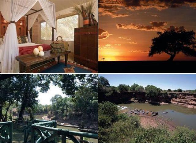 Роскошные палатки Fairmont Mara Safari Club у реки