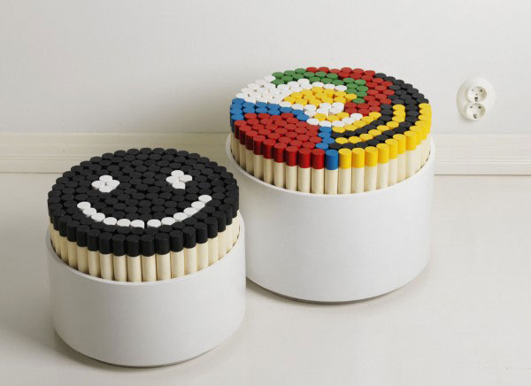 креативное кресло с мягкими палочками-конструкторами