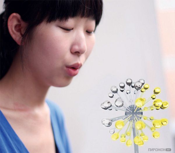 светильник одуванчик с мягким свечением