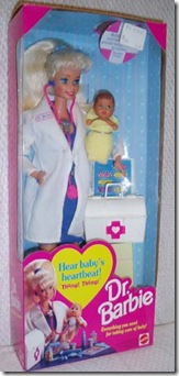 Dr Barbie W Brn Baby