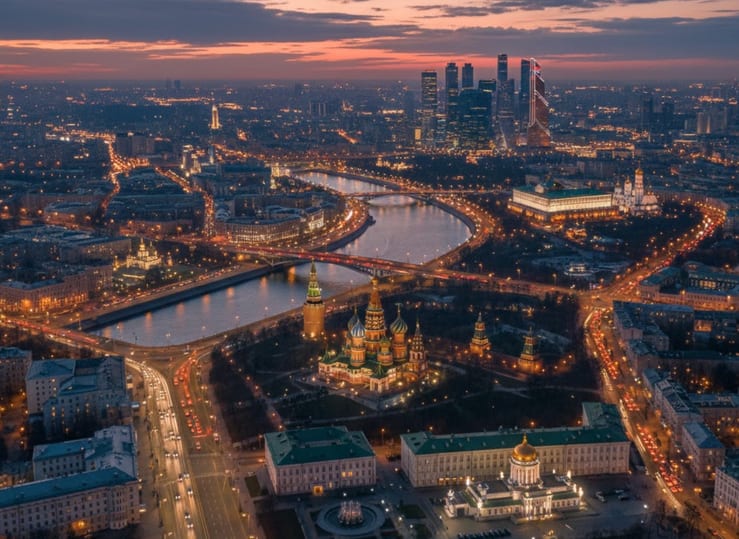 вид на москву с высоты