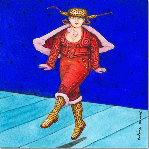 Графическая иллюстрация Valerie Dumas в серо-голубых тонах