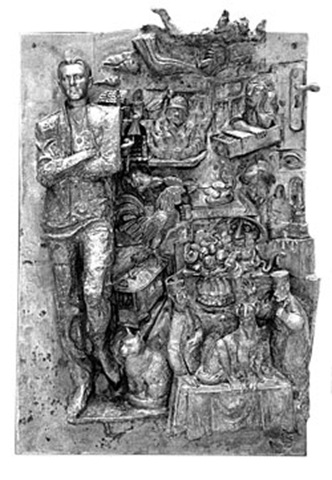 Памятник Булгакову с образом кота Бегемота в Москве