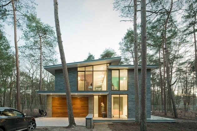 современный лесной дом