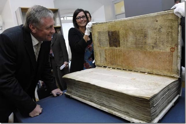 Миниатюра в манускрипте Codex Gigas