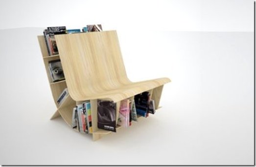 Минималистичная книжная полка