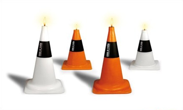 Road Cone Candles