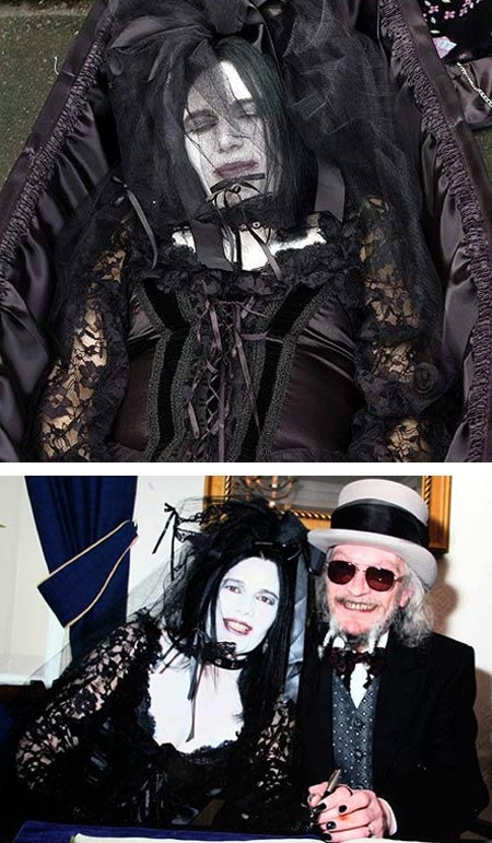 Готические свадебные наряды