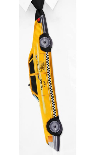New York Taxi Cab Shaped Tie