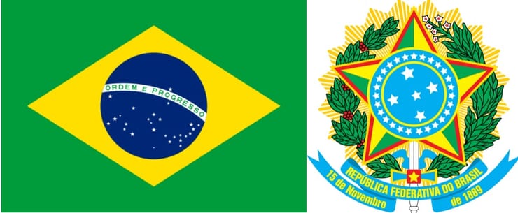 Пейзаж Бразилии с побережьем