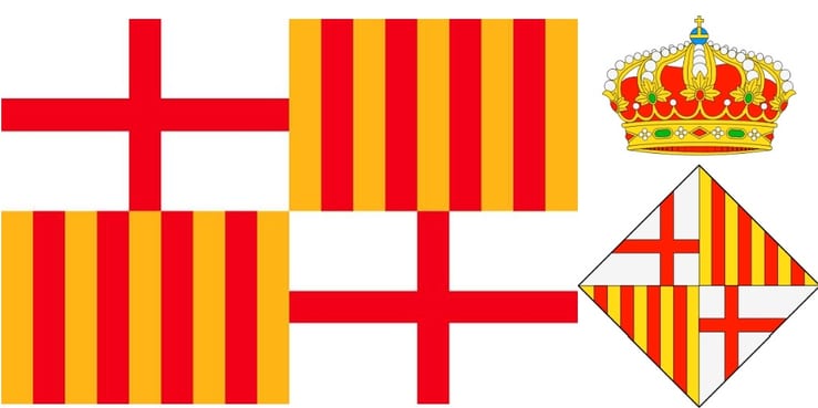 Панорама Барселоны с видом на город и море