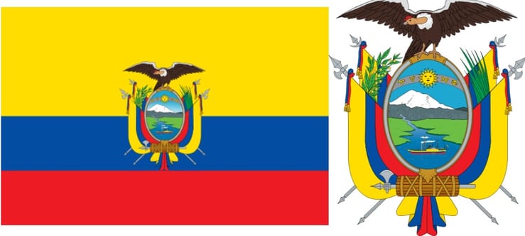 Пейзаж Эквадора с горами