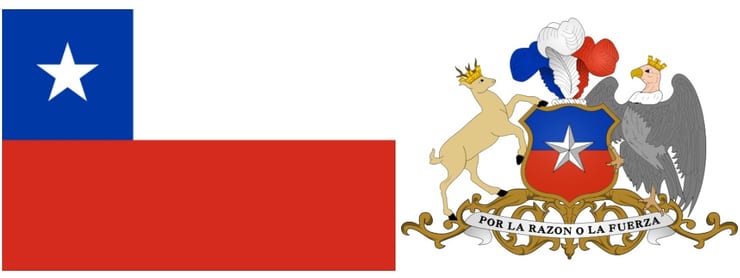 Пейзаж Чили с горами и океаном