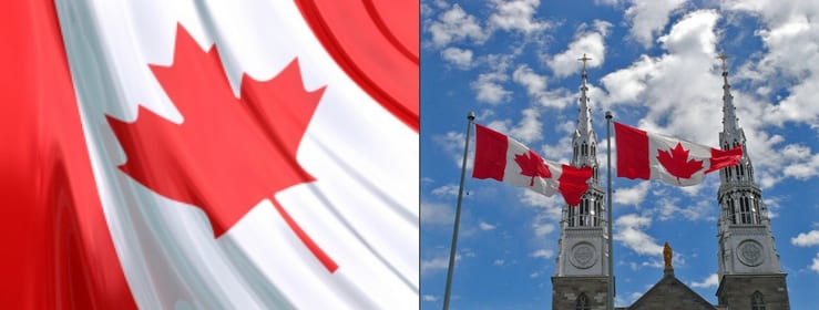 Панорама канадского природного ландшафта