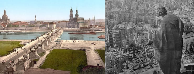 архитектурный ансамбль в центре Дрездена