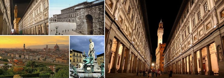 панорама Флоренции с видом на исторический центр