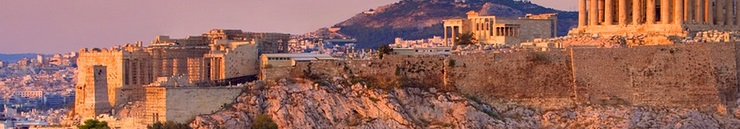 панорама Афин с видом на Акрополь