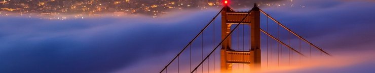 Панорама Сан-Франциско и залив