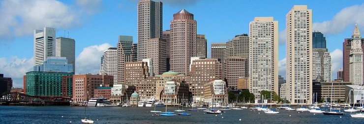 Панорама Бостона и набережная