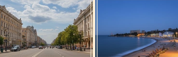 Архитектура и набережная Одессы