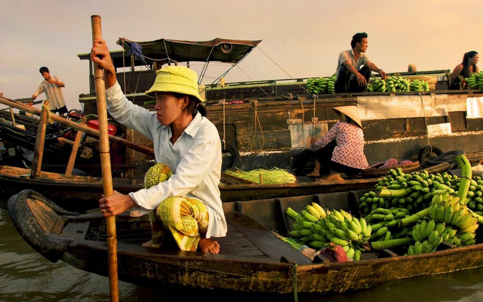 Фото Плавучий рынок Cai Rang, Вьетнам