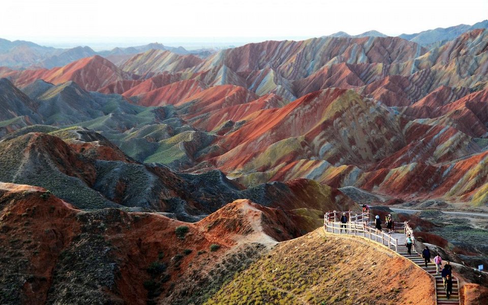 Фото Ландшафты Данксии, юго-западный Китай