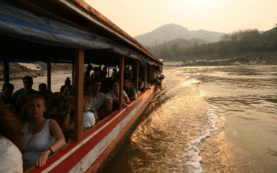 Фото Прогулка на лодке по Меконгу, Лаос