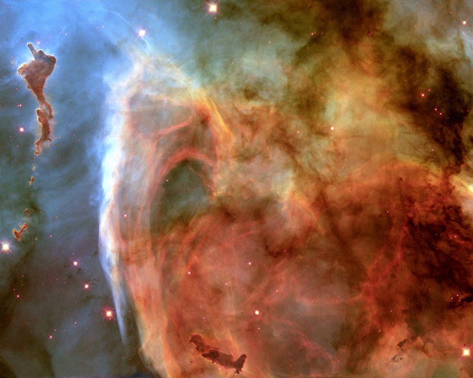 Фото Космический палец. Туманность  Эты Киля.